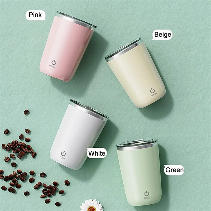 Effortlessly Stir Your Beverages with Our 350ml Self-Stirring Mug - Perfect for Home, Office, and On-the-Go!