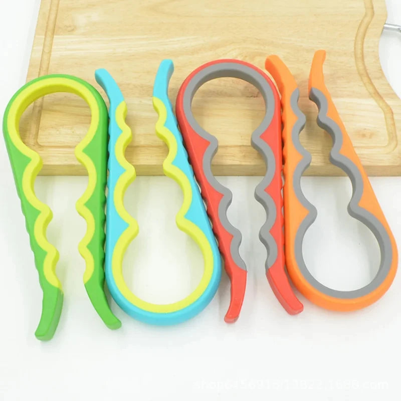 Effortlessly Open Any Bottle with our 4-in-1 Jar Opener - Portable, Easy Grip, and Durable!