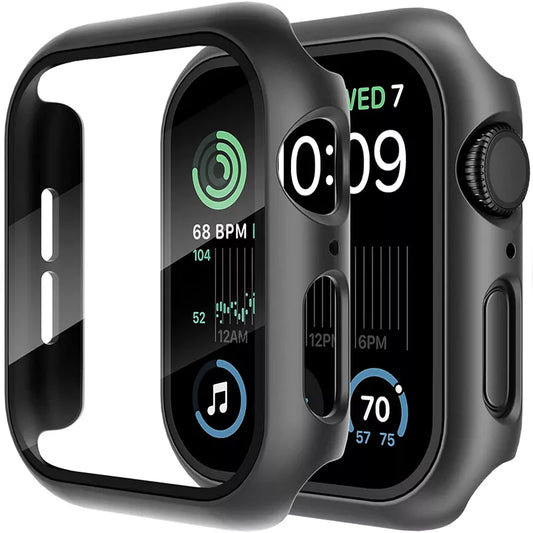 Upgrade Your Apple Watch with Our Durable Glass+Cover - Ultimate Protection for Your Screen!
