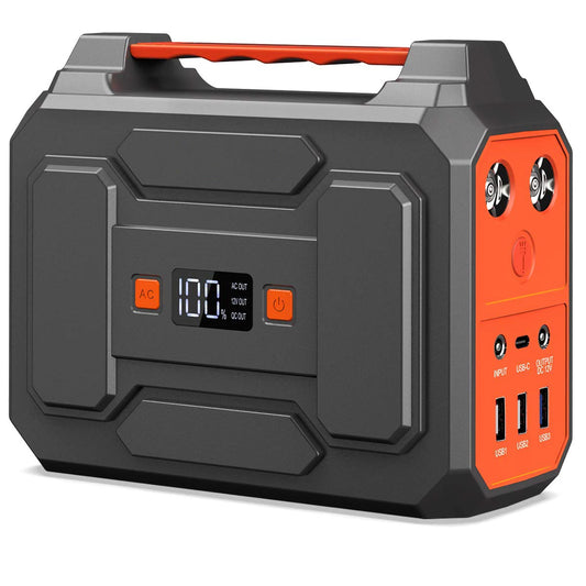 Portable Power Station 100W Power Supply Solar Outdoor Generator With Ac Output Type C As Outdoor Survival Tool
