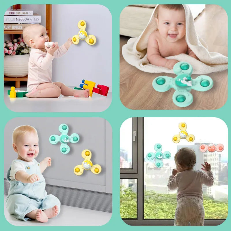 Engage Your Child with 3Pcs Suction Cup Bath Toys - Perfect for Summer Fun!