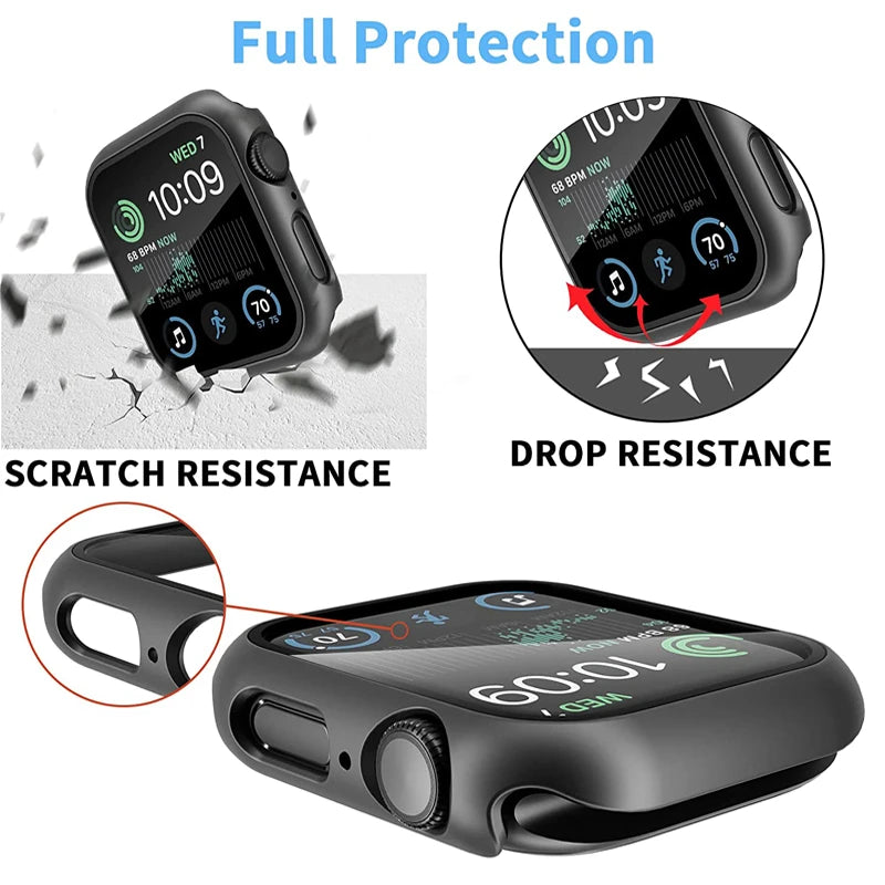 Upgrade Your Apple Watch with Our Durable Glass+Cover - Ultimate Protection for Your Screen!