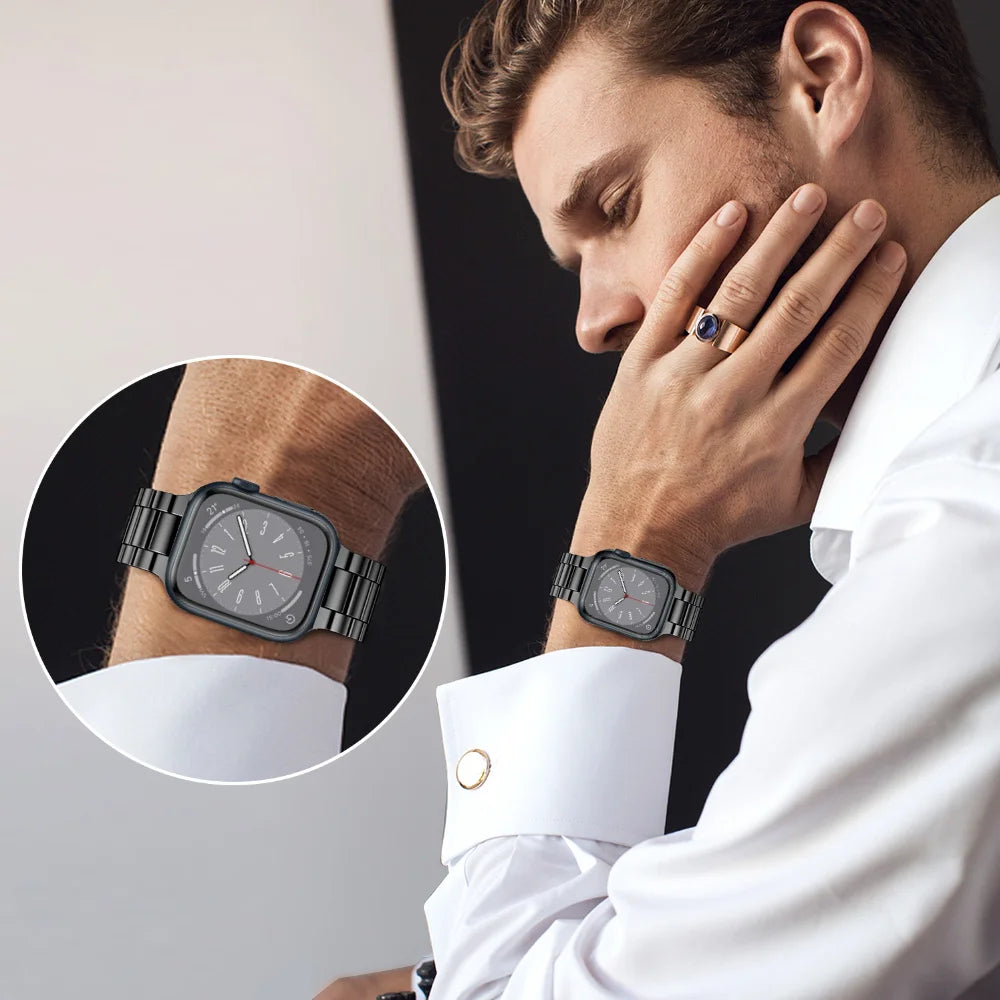 Upgrade Your Apple Watch with Our High-End Stainless Steel Strap - Perfect for iWatch 6, 5, 4, 3 and SE!