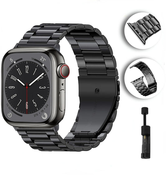 Upgrade Your Apple Watch with Our High-End Stainless Steel Strap - Perfect for iWatch 6, 5, 4, 3 and SE!